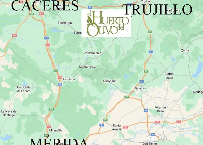 Villa Con Piscina El Huerto Del Olivo, Plasezuela, Trujillo, Caceres *